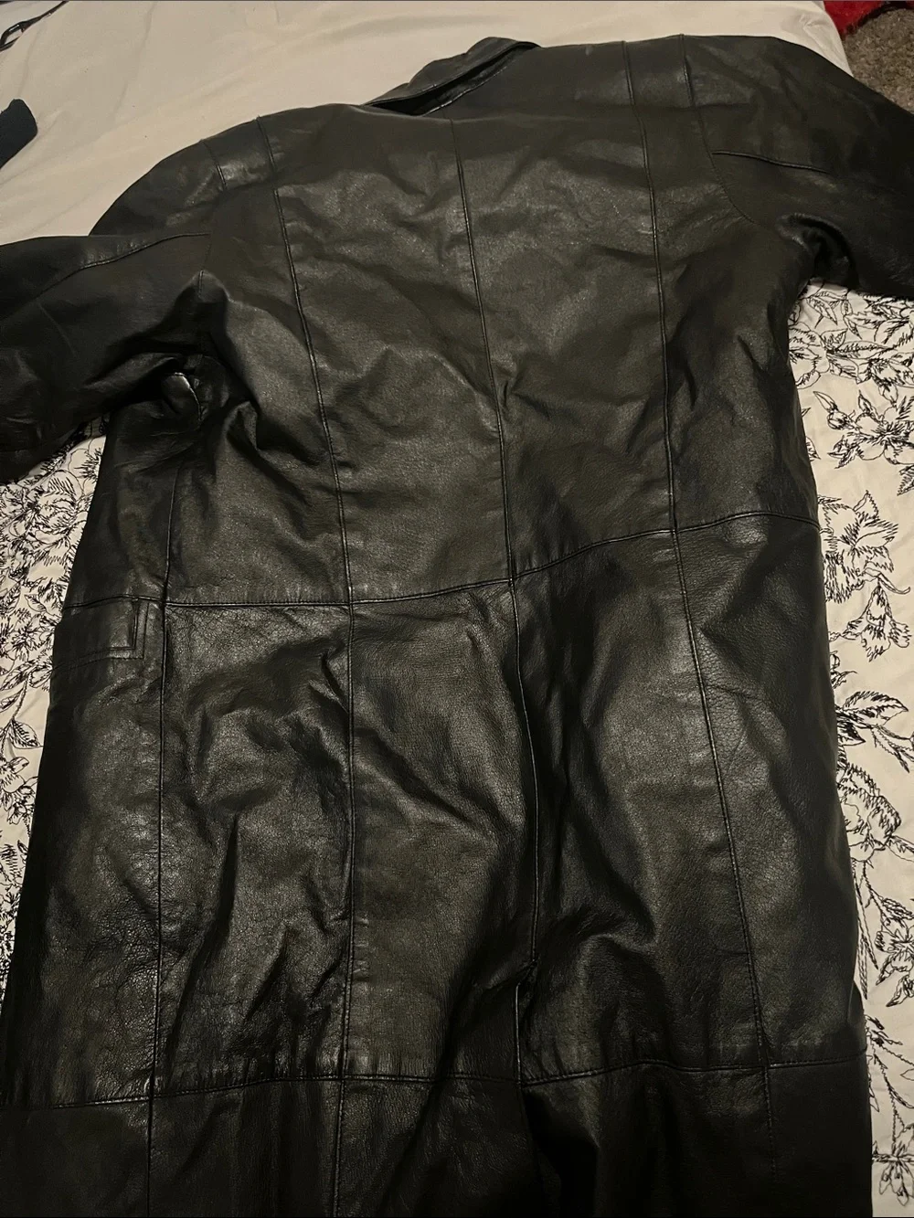 Men’s/ Women’s  Black Leather Jacket